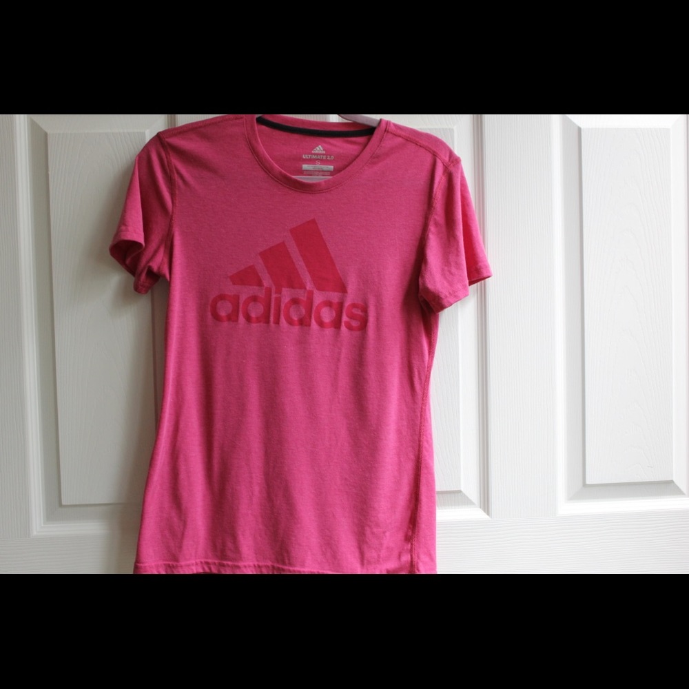 Adidas pink t shirt
